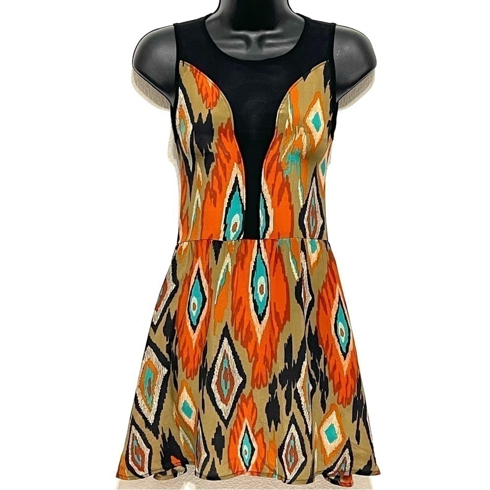 For Love & Lemons 100% SILK Woman Lulu Sheer Dress Size XS